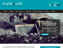 Tablet Screenshot of fluidlife.com